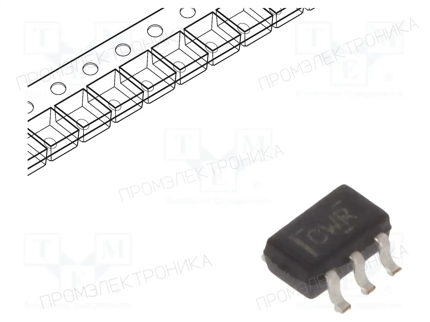 Texas Instruments SN74LVC1G98DCKT — Ворота, инверторы