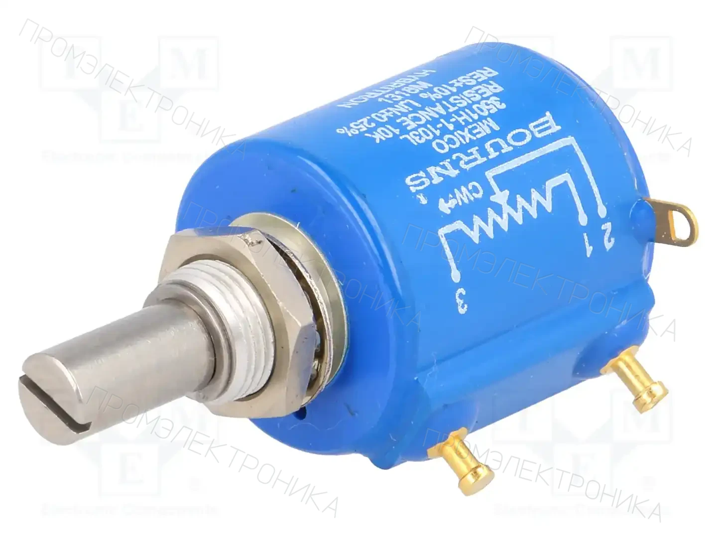 BOURNS 3501H-1-103L — Потенциометры многооборотные проволочные