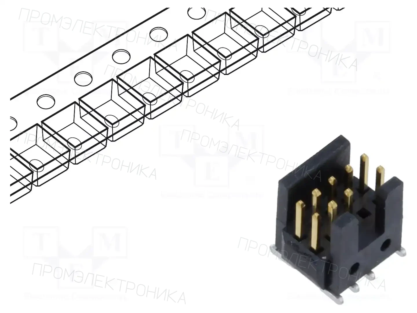 SAMTEC FTSH-105-01-L-DV-007-K-P-TR — Разъeмы пластина - пластина