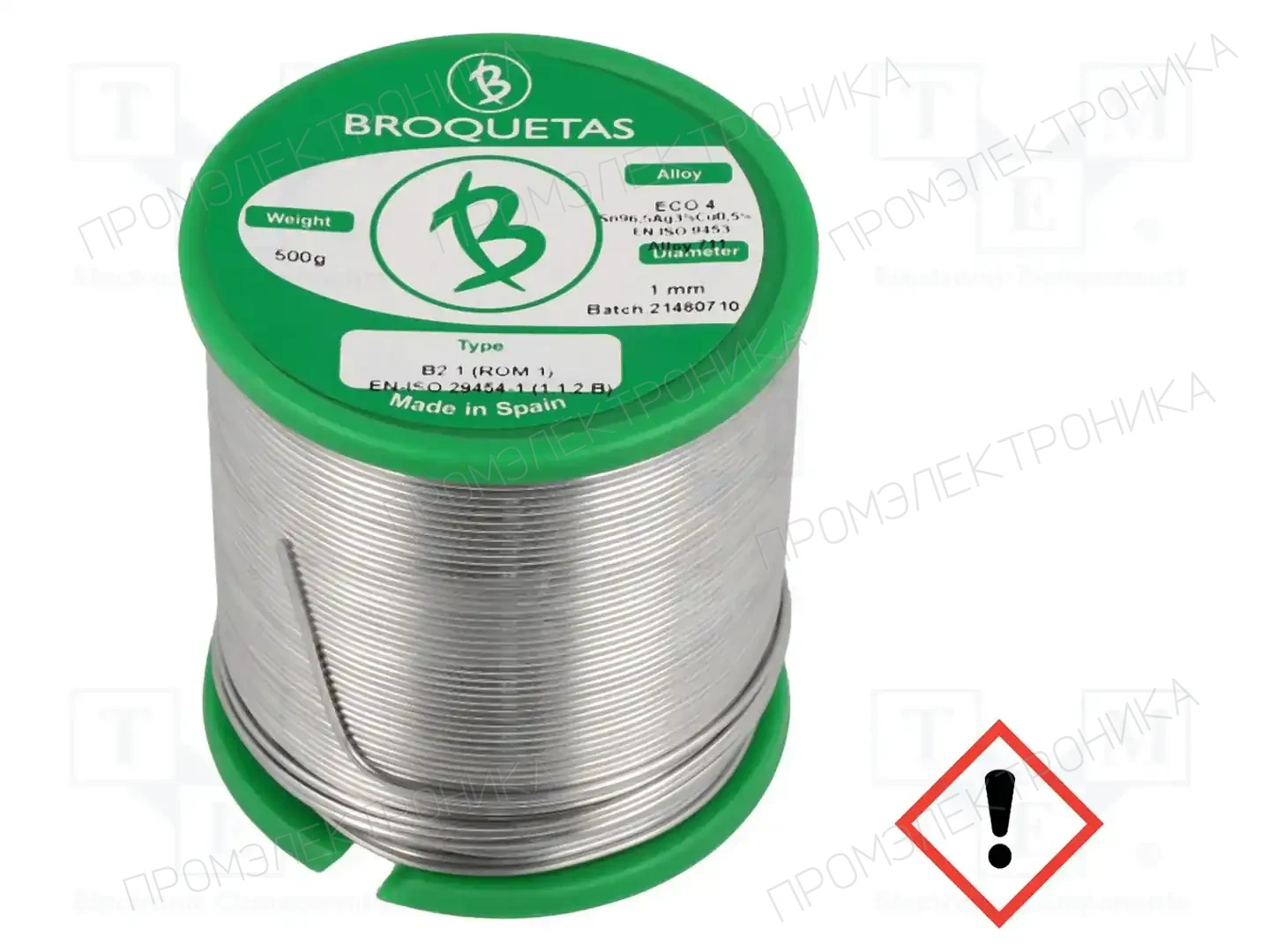 BROQUETAS ECO 4 B2.1 1,0MM 500G — Паяльные провода бессвинцовые