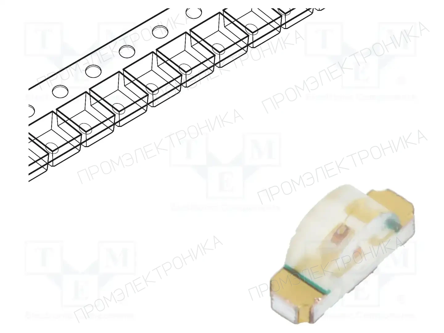 BROADCOM (AVAGO) HSMS-C110 — Светодиоды SMD цветные
