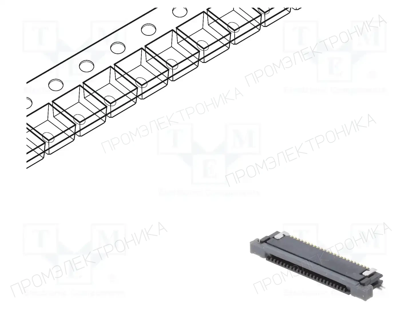 AMPHENOL COMMUNICATIONS SOLUTIONS SFV24R-3STBE1HLF — Разъeмы FFC/FPC растр 0,5мм