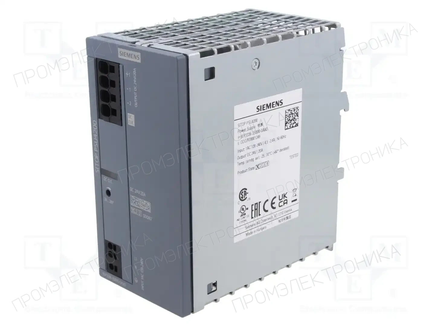 SIEMENS 6EP3336-3SB00-0AX0 — Блоки питания на DIN-рейку