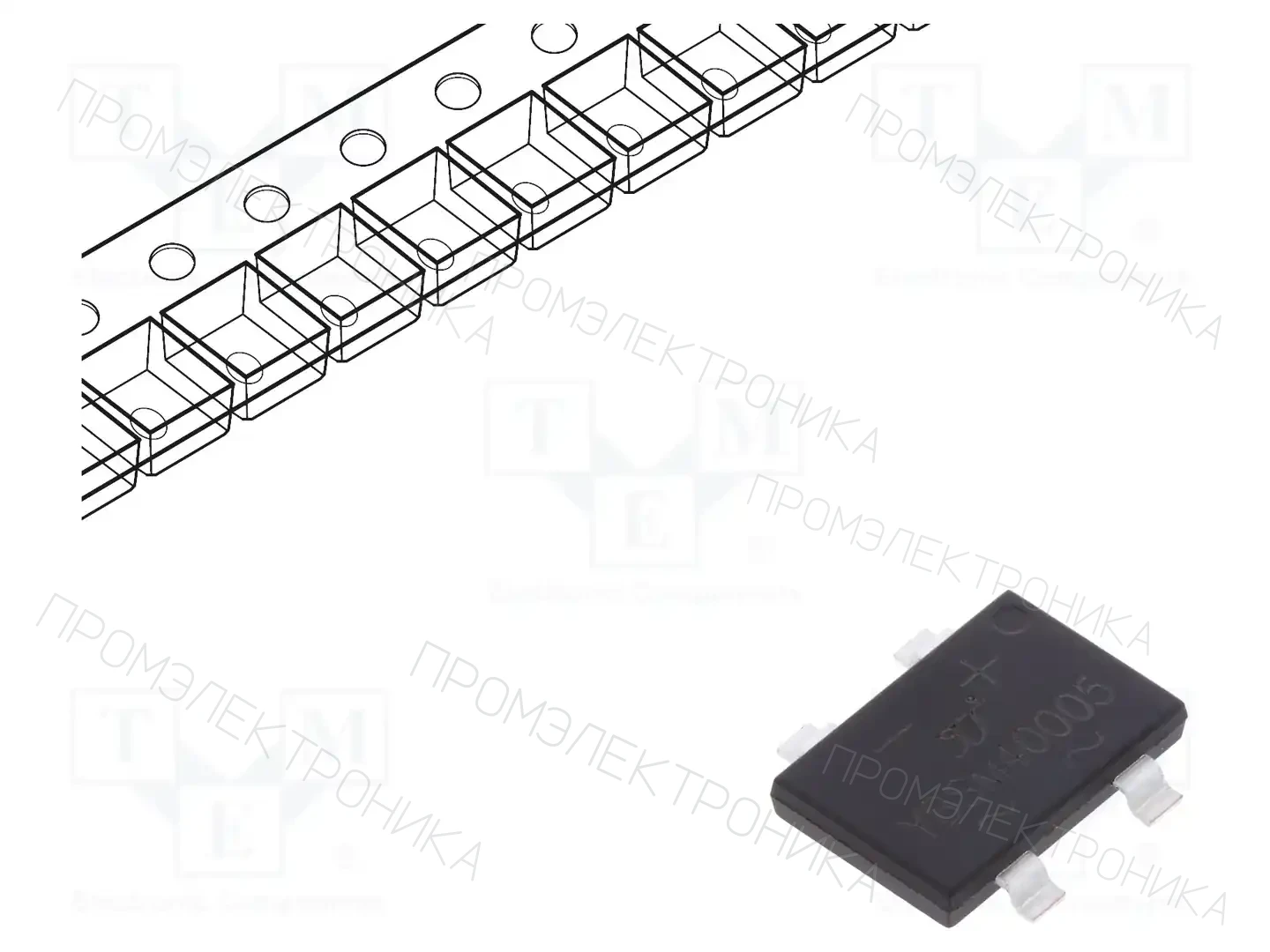 YANGJIE TECHNOLOGY YBSM40005 — Однофазные мосты диодные SMD/THT