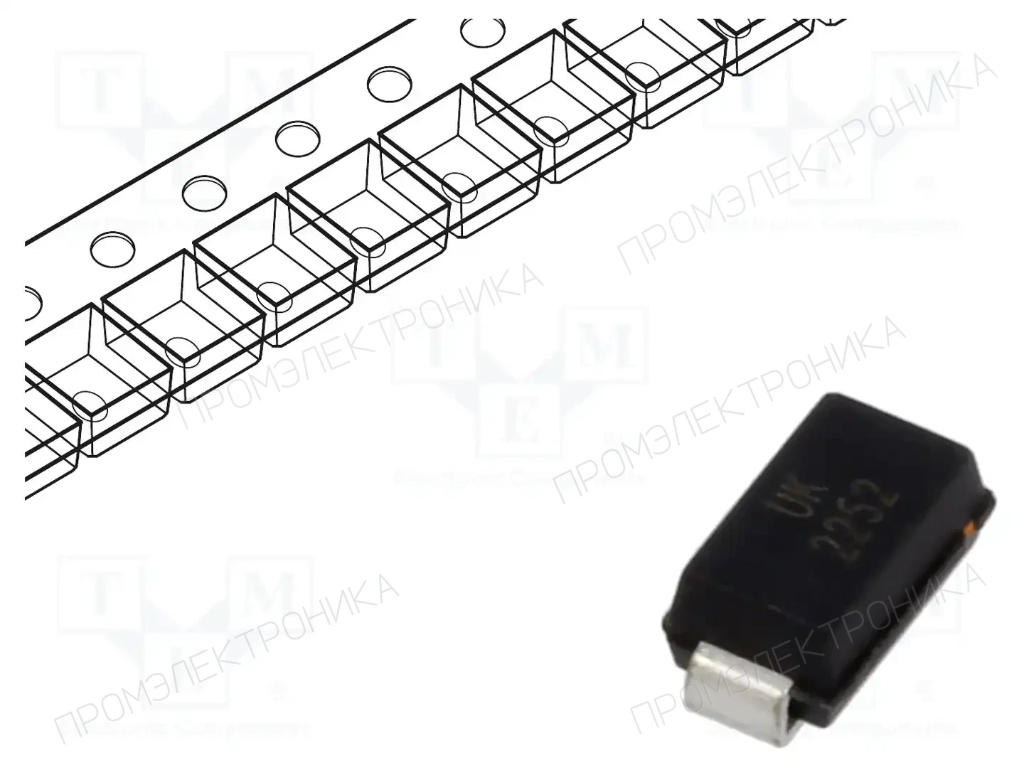 EATON ELECTRONICS SMAJE14CA — Диоды TVS SMD двунаправленные