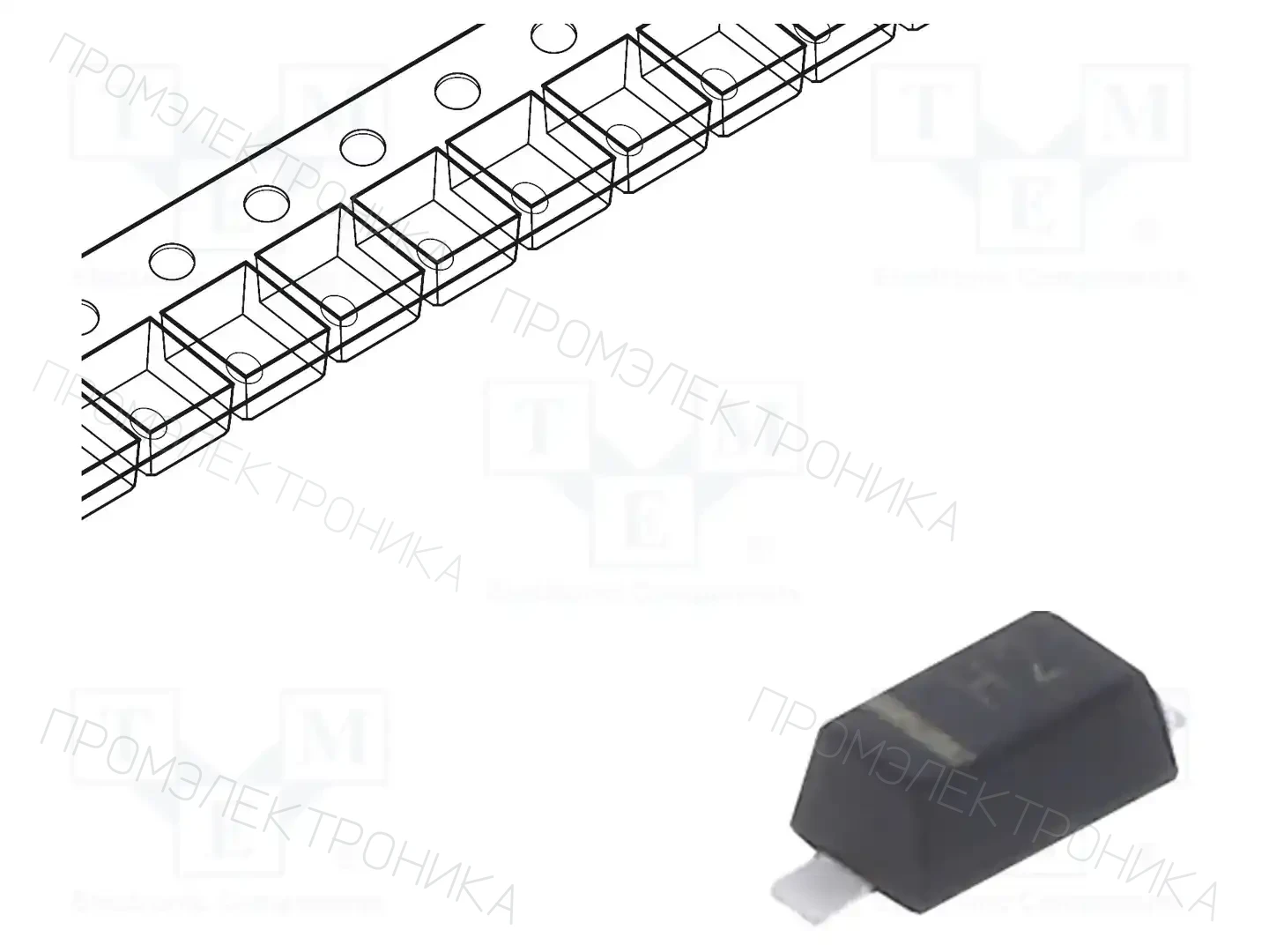 TAIWAN SEMICONDUCTOR BAV20W RHG — Универсальные диоды SMD