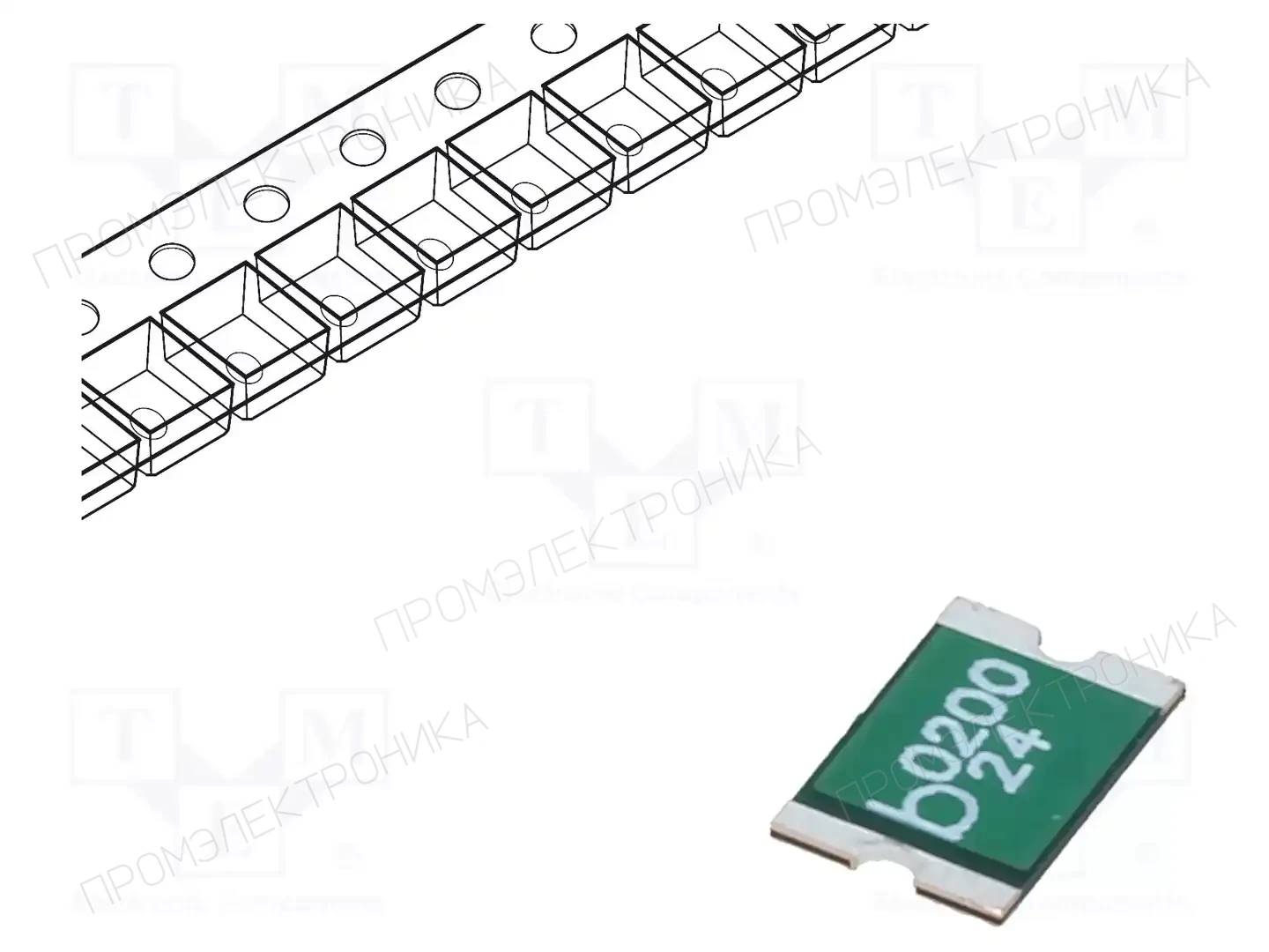 BEL FUSE 0ZCF0200AF2C — Предохранители полимерные SMD