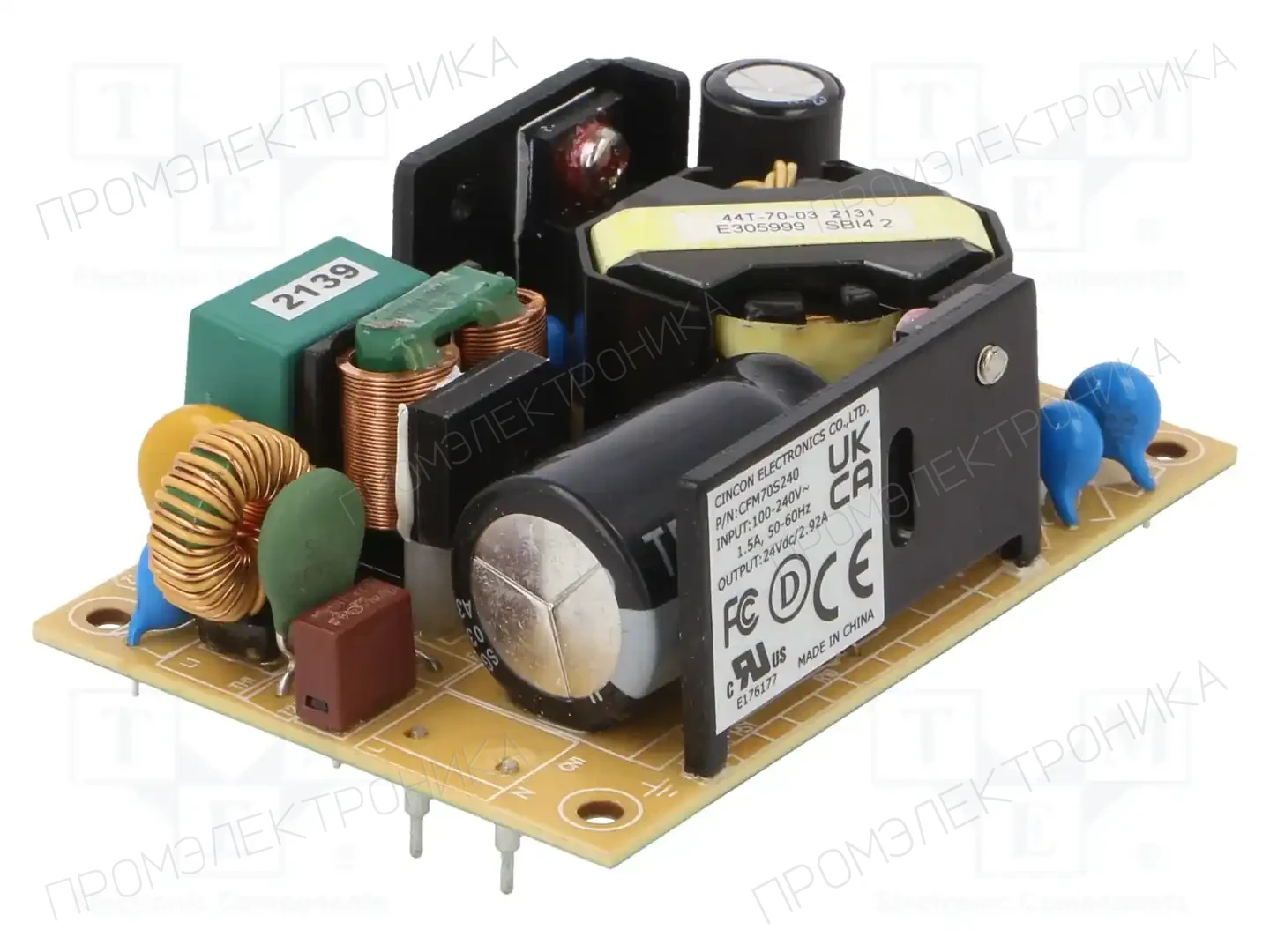 CINCON CFM70S240-P — Преобразователи AC/DC для PCB