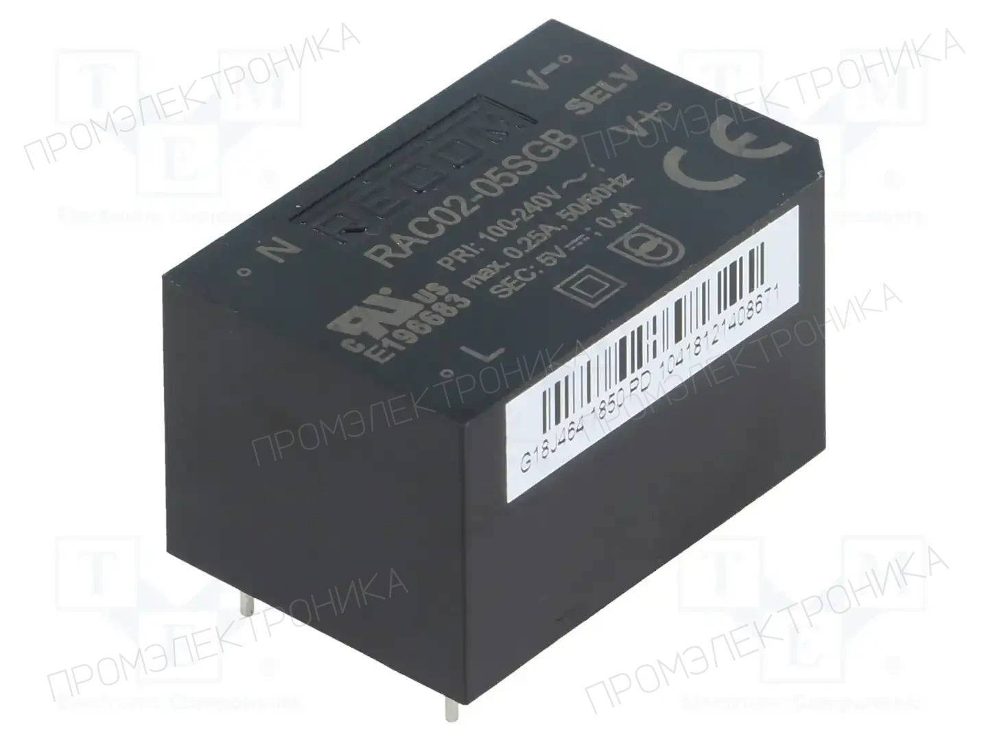 RECOM RAC02-05SGB — Преобразователи AC/DC для PCB