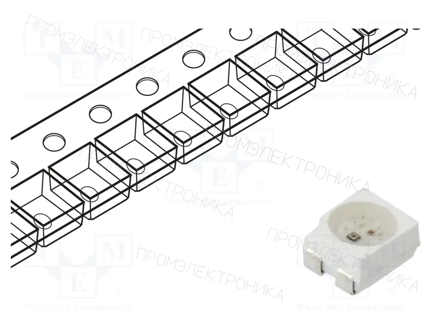 BRIGHTEK (EUROPE) N0M67S17IC — Светодиоды SMD цветные