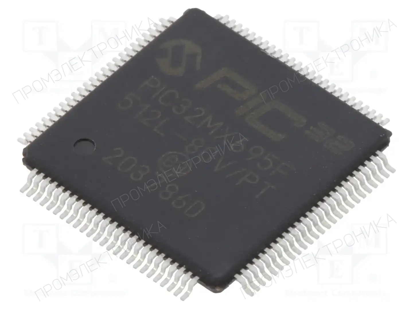 Microchip Technology PIC32MX695F512L-80V/PT — Линейка PIC32 32-bit