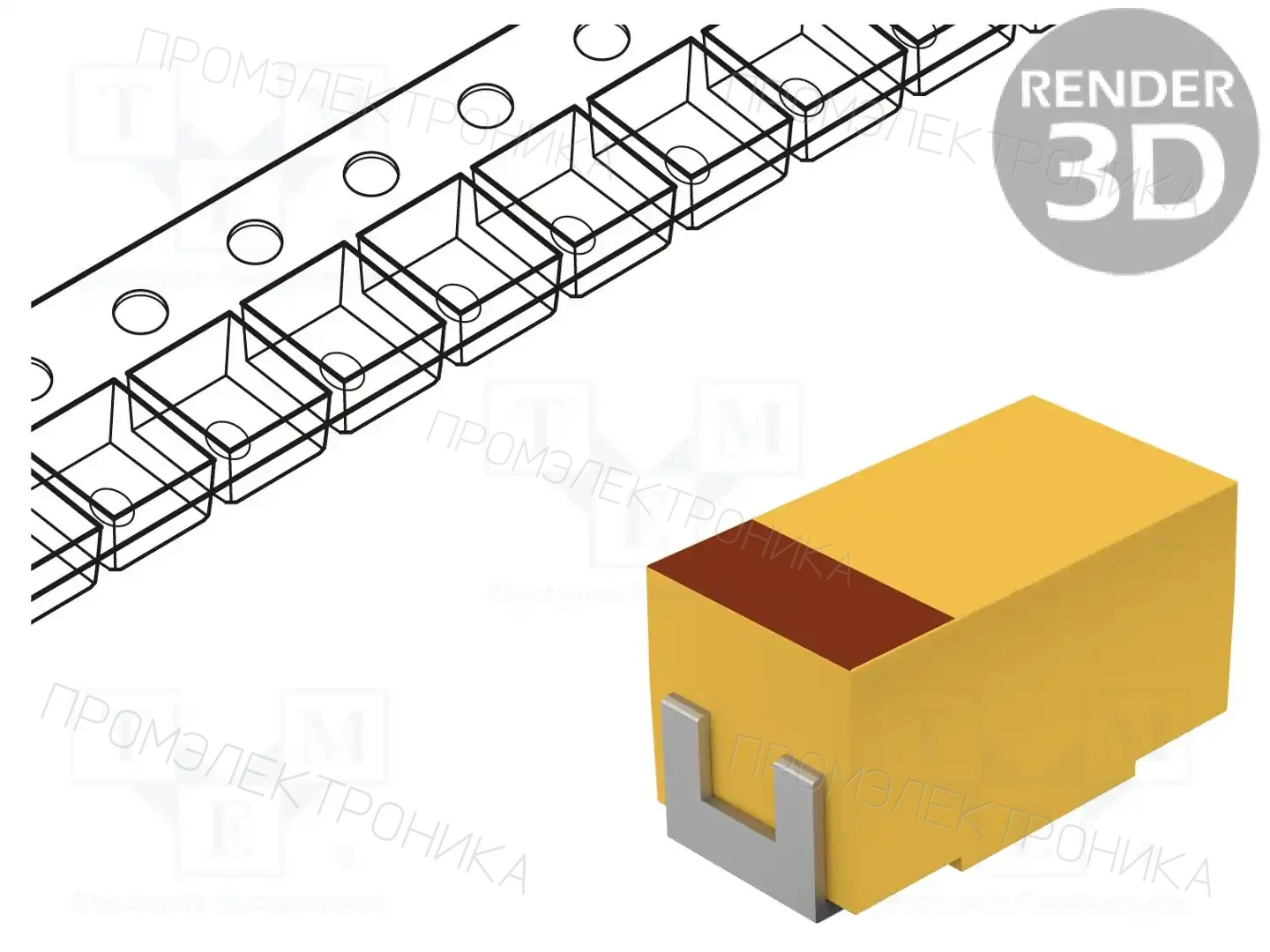 KYOCERA AVX TCJA686M002R0250 — Конденсаторы полимерные SMD