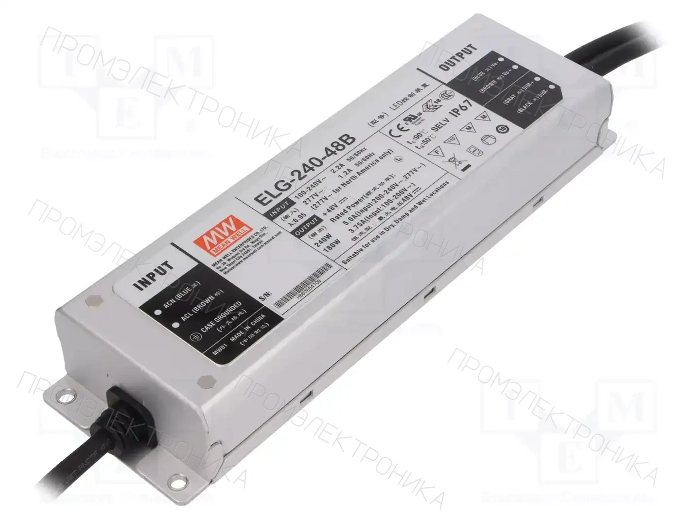 MEAN WELL ELG-240-48B — Блоки питания для LED
