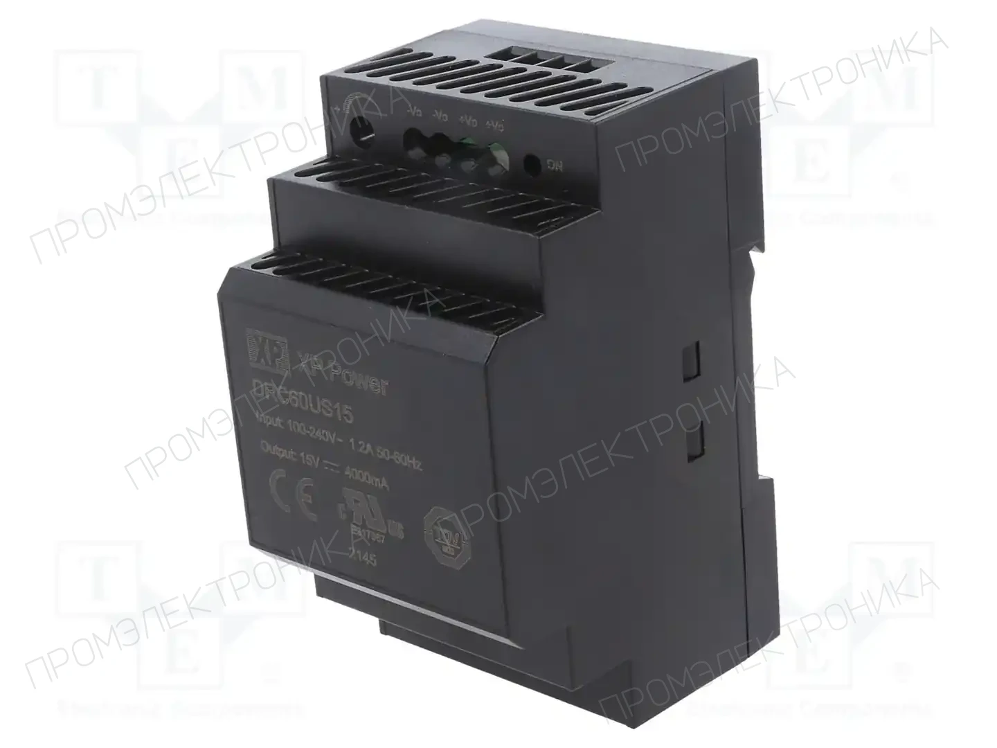 XP POWER DRC60US15 — Блоки питания на DIN-рейку