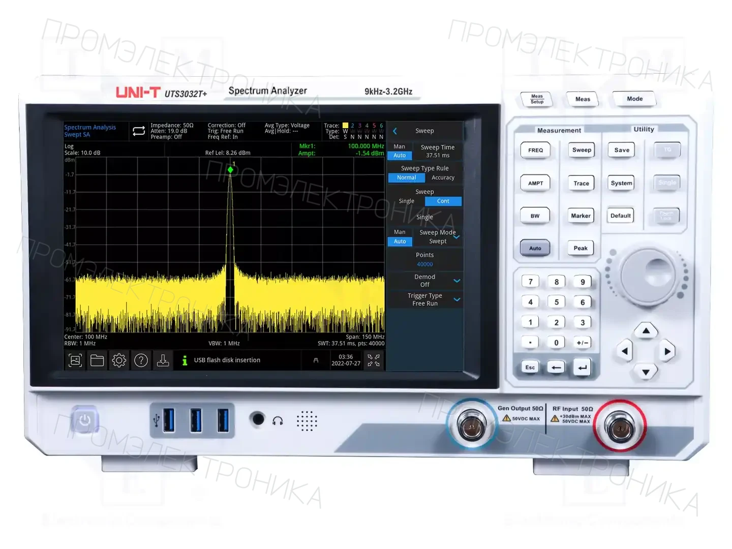 UNI-T UTS3032T+ — Анализаторы спектра