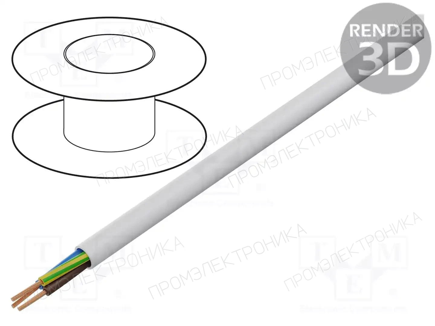 MANEX H05VV-F/3X0.75WH — Провода питания