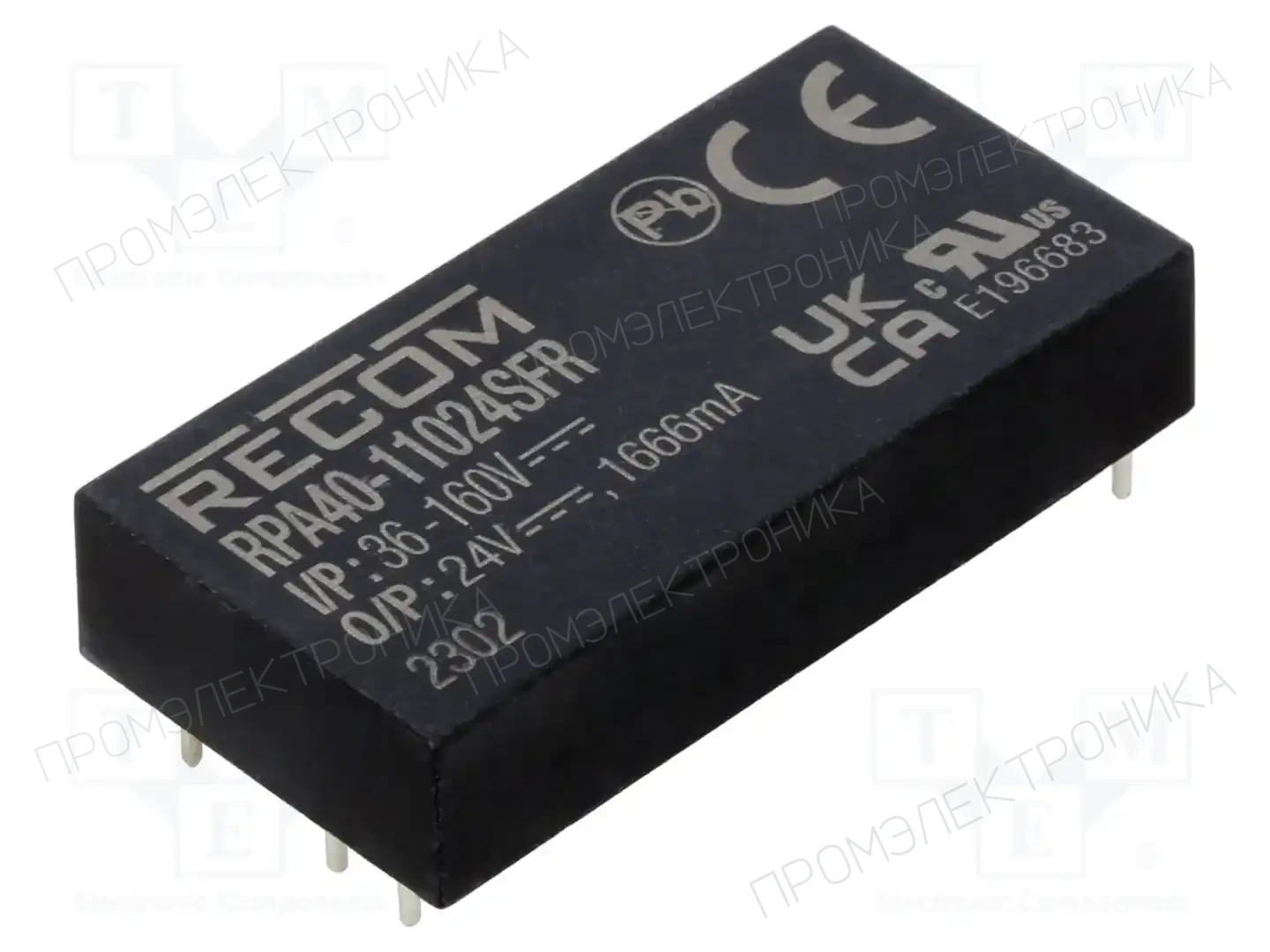 RECOM RPA40-11024SFR — Преобразователи DC/DC