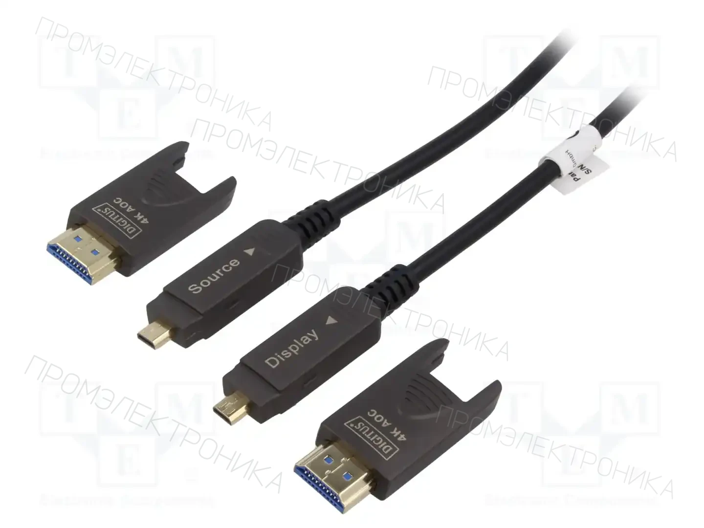 DIGITUS AK-330127-100-S — Кабели и адаптеры HDMI, DVI, DisplayPort
