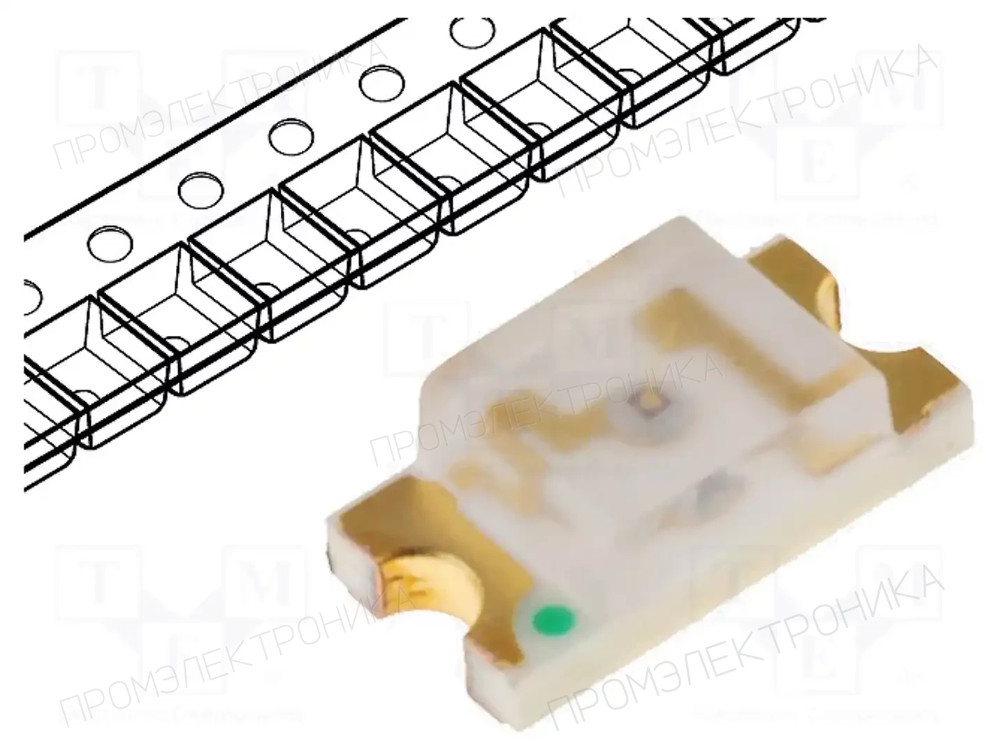 LUCKYLIGHT S195AVPGC-2B-G51BM — Светодиоды SMD цветные