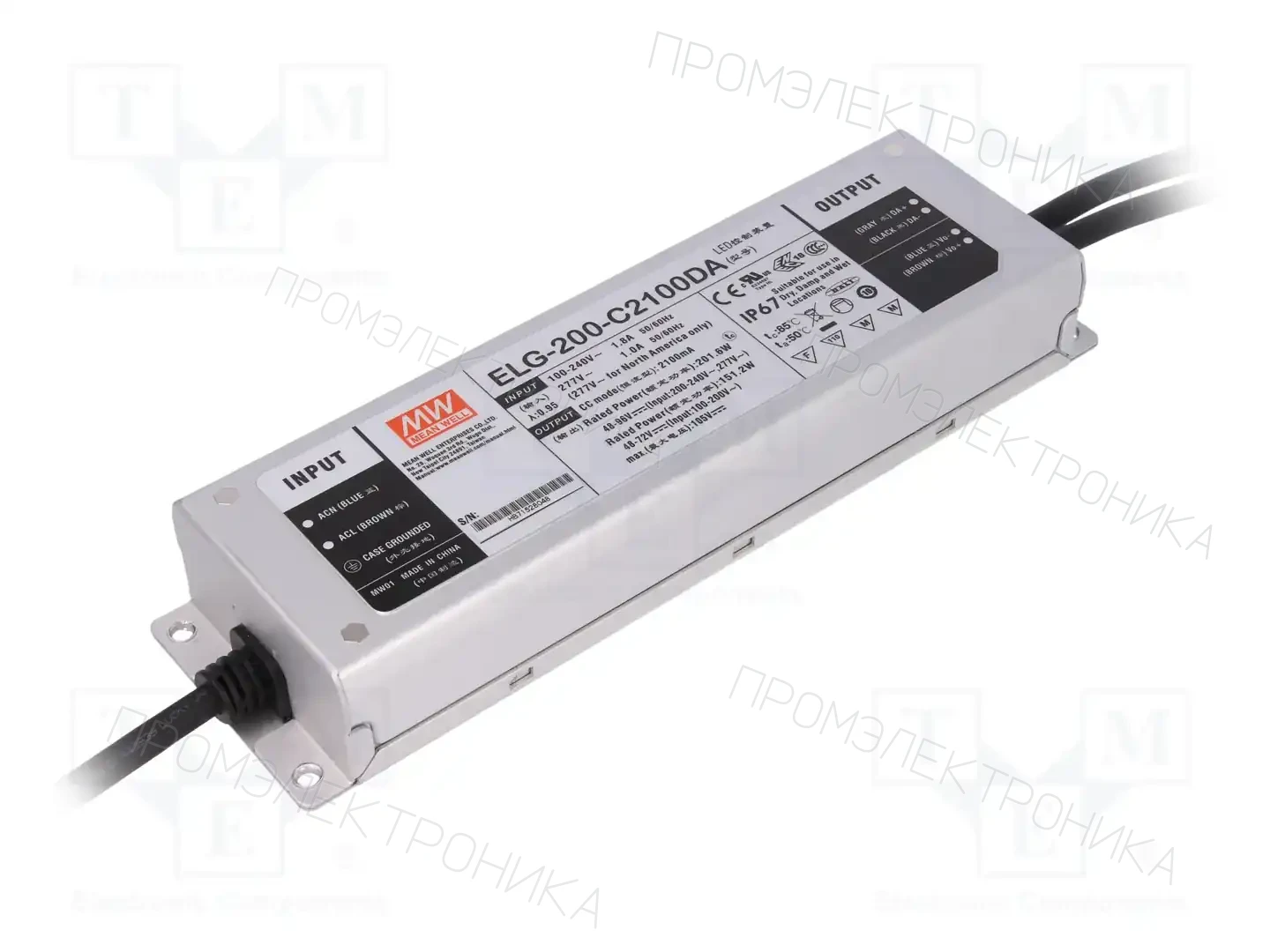 MEAN WELL ELG-200-C2100DA — Блоки питания для LED