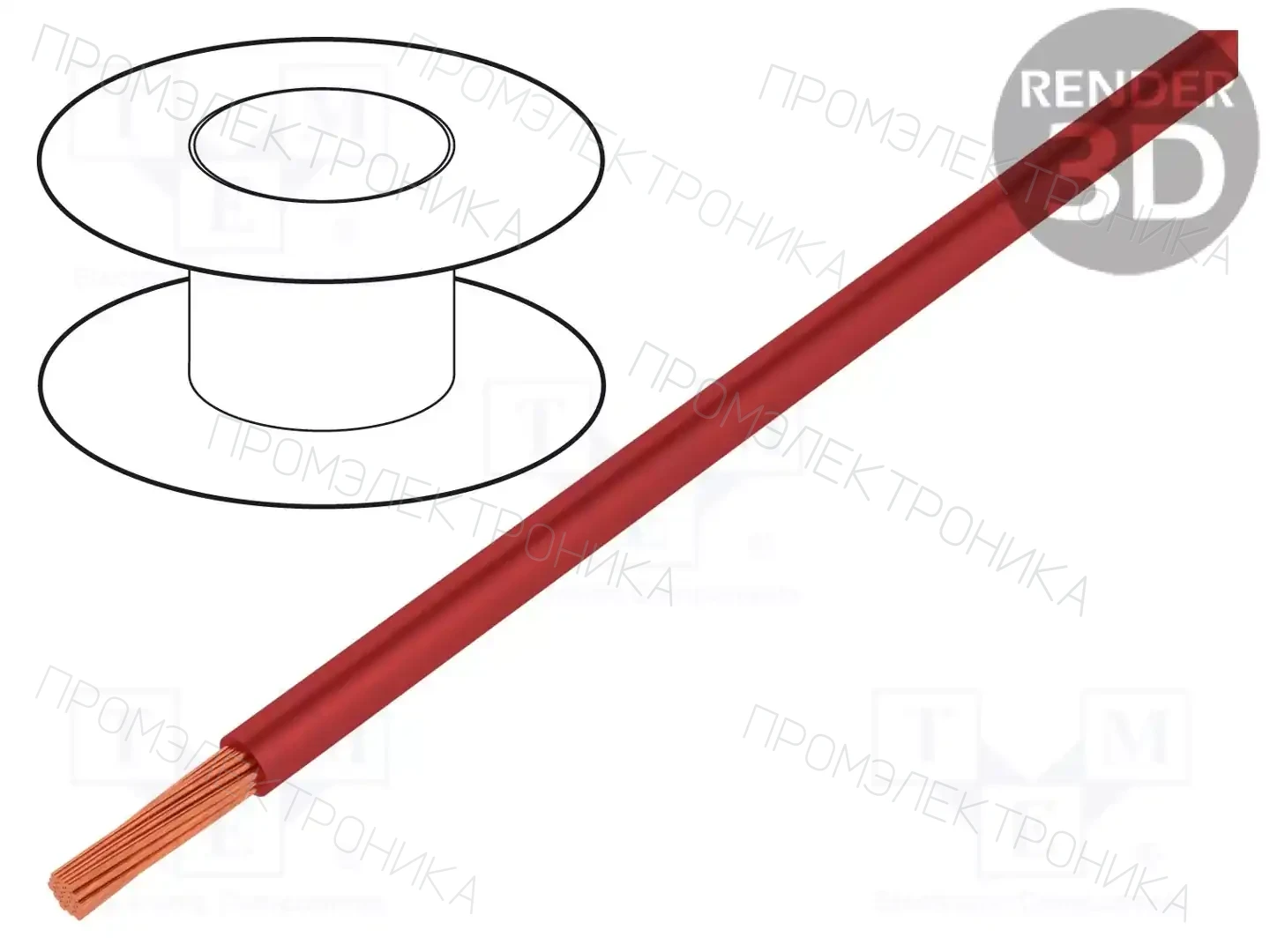 MANEX H05V2-K-0.35-RD — Провода одножильные - тросик