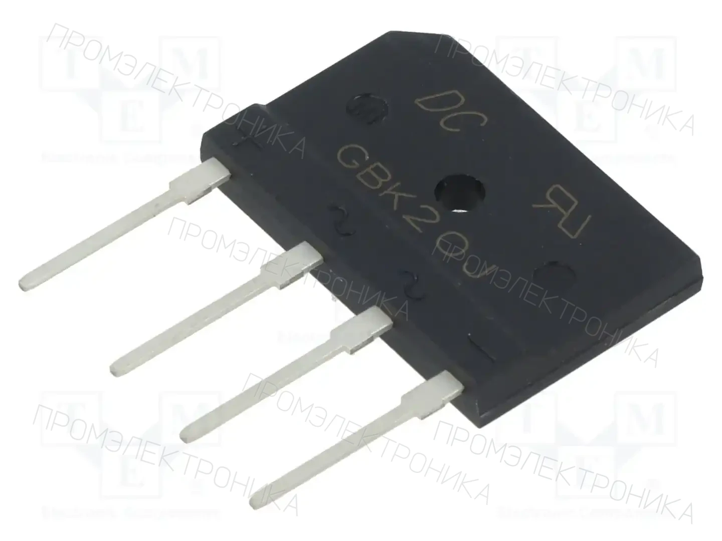 DC COMPONENTS GBK20J — Однофазные мосты диодные плоские