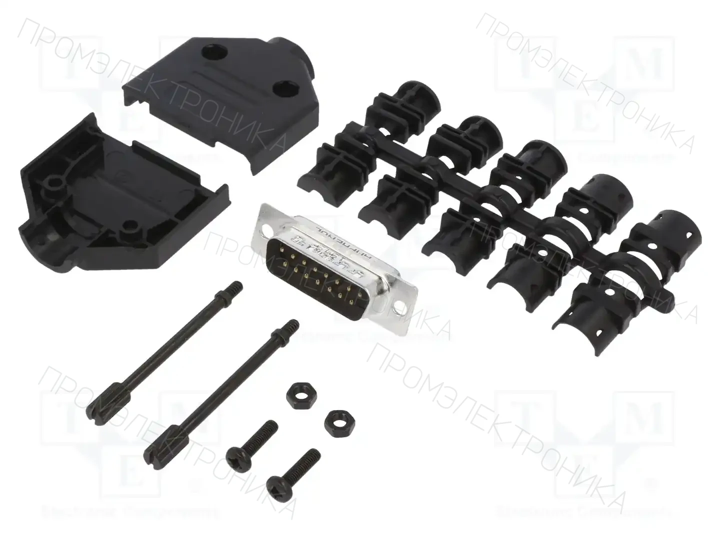 AMPHENOL COMMUNICATIONS SOLUTIONS L17DTPK-P-15+L717SDA15P — Комплектные штекеры D-Sub