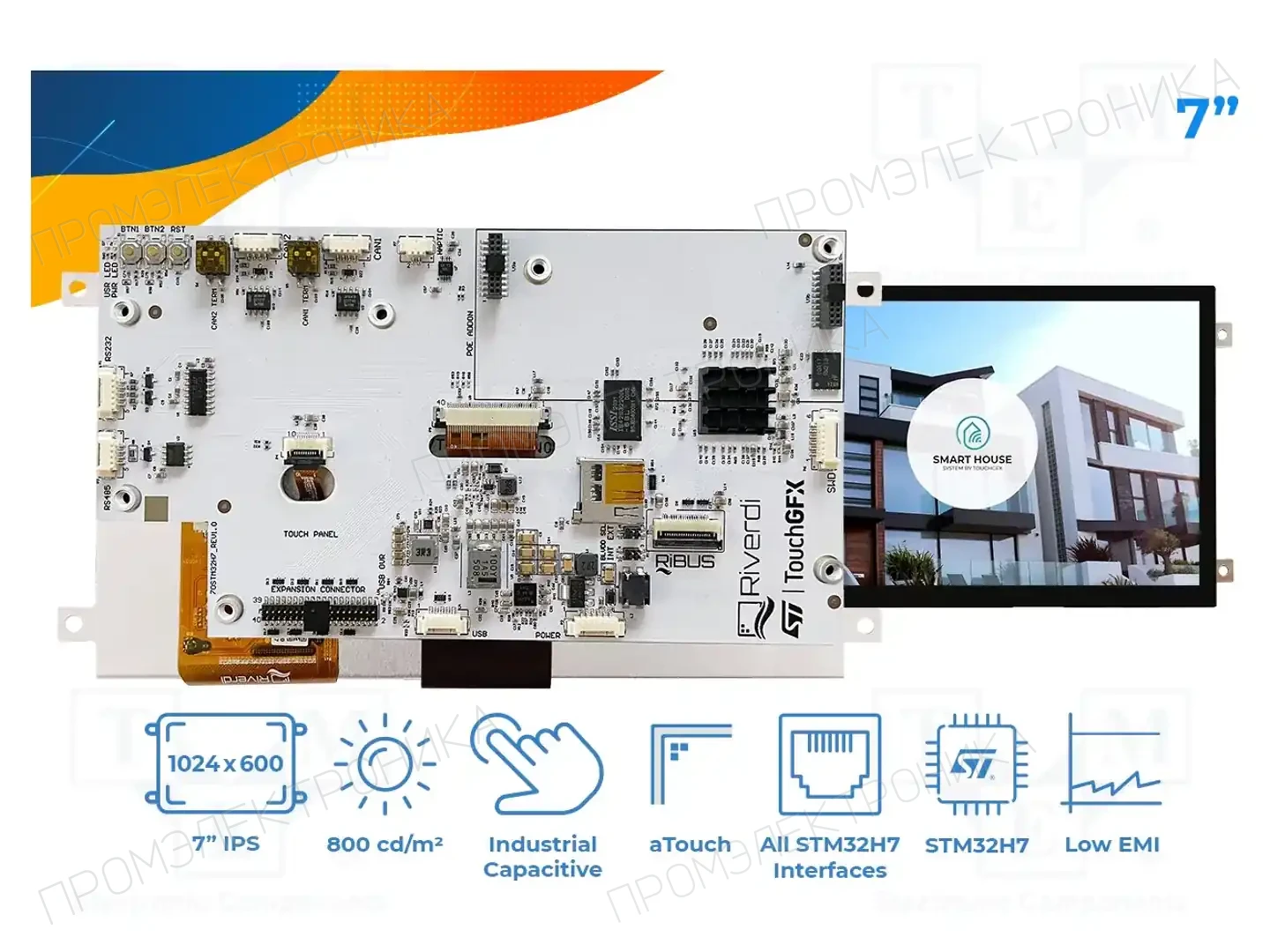 Riverdi SM-RVT70HSSFWCA0 — Интеллигентные дисплеи