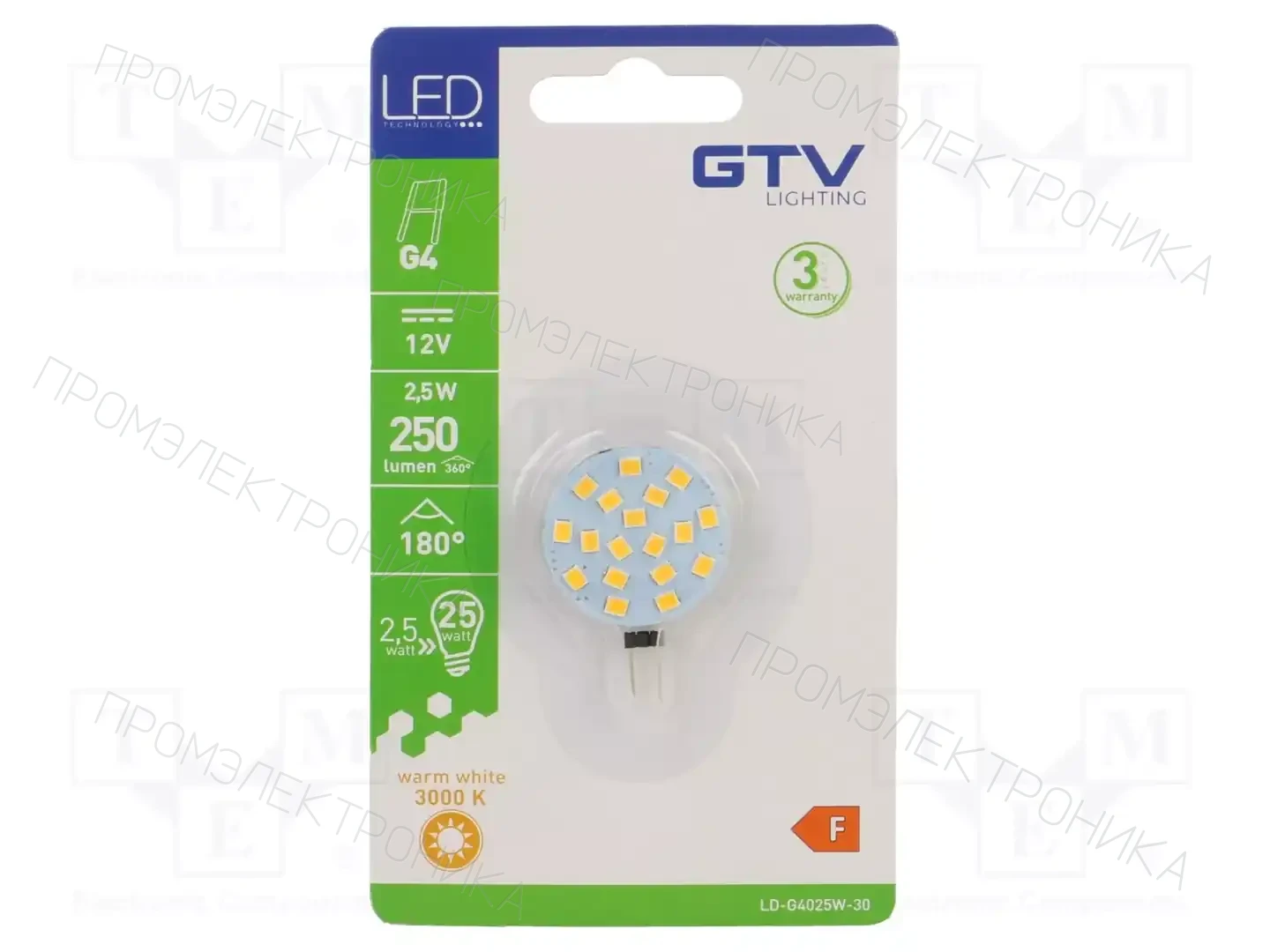 GTV Poland LD-G4025W-30 — Источники света - освещение