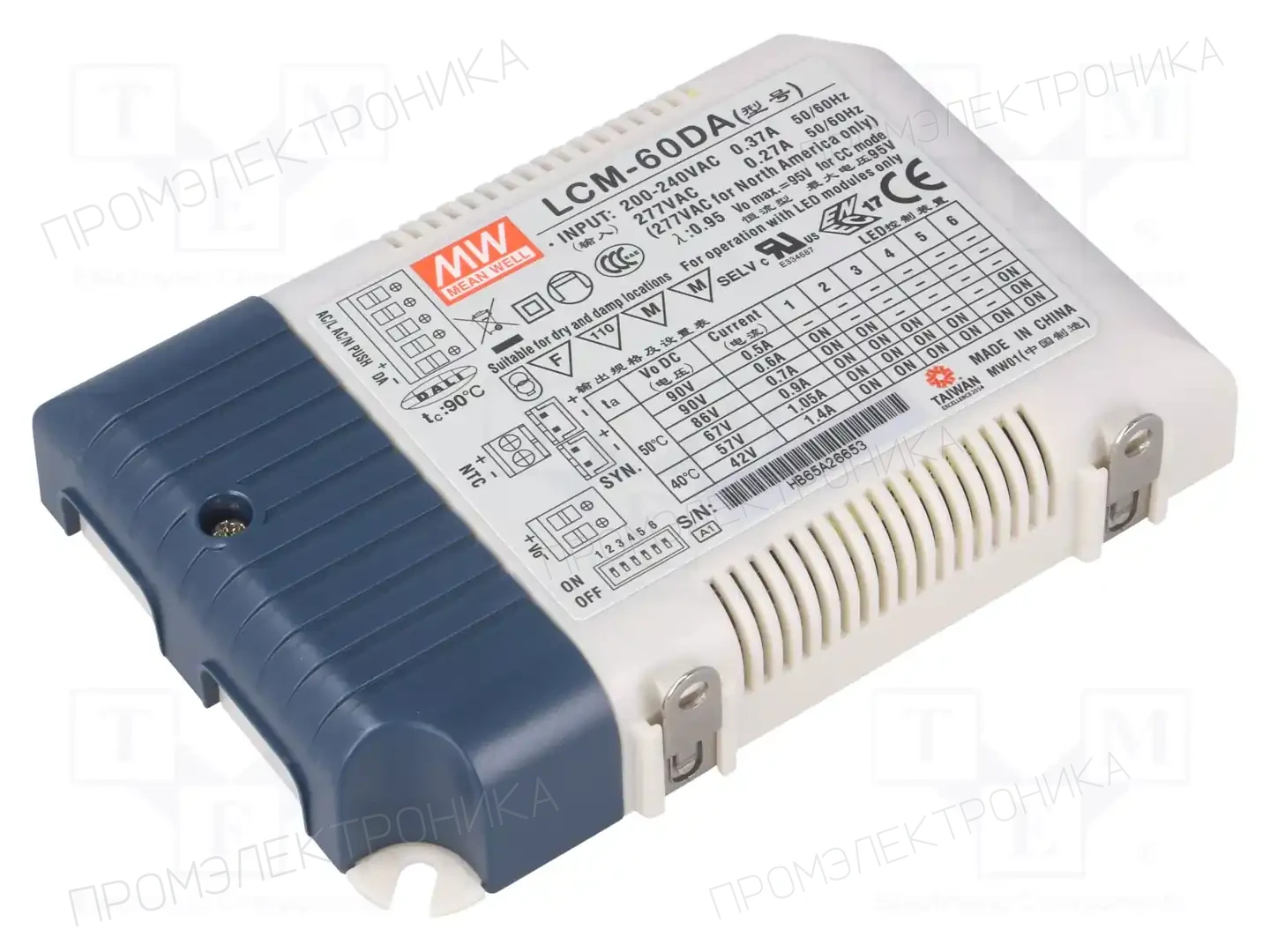 MEAN WELL LCM-60DA — Блоки питания для LED