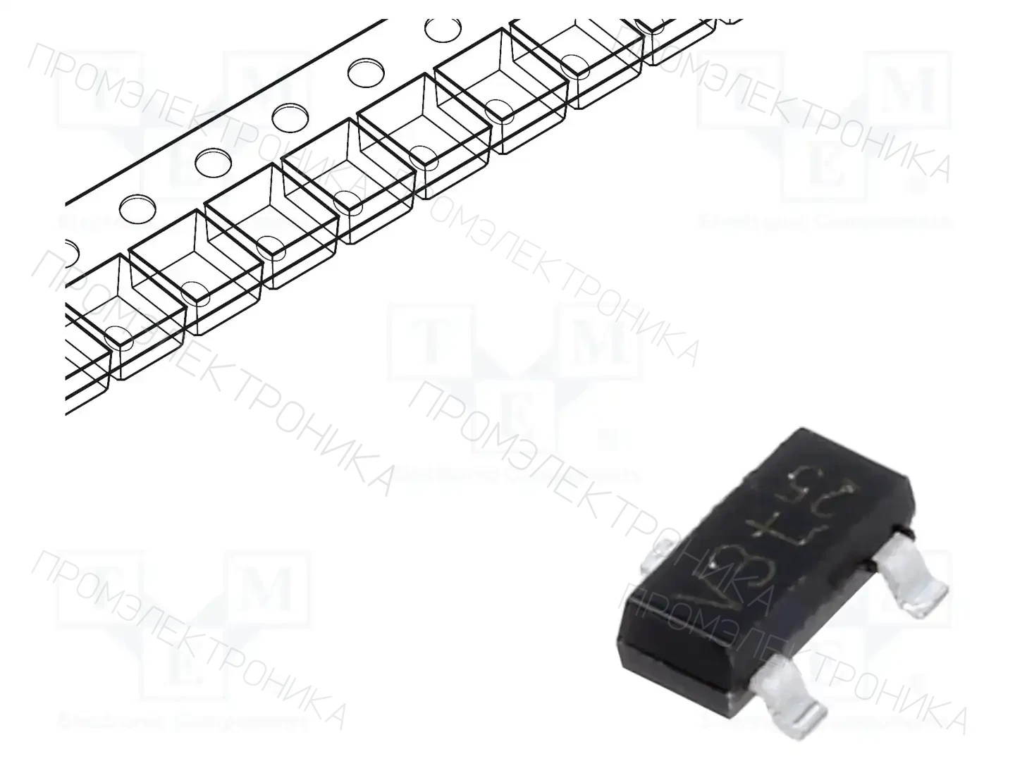 NEXPERIA PESD3V3L2BT,215 — Диоды защитные - сборки