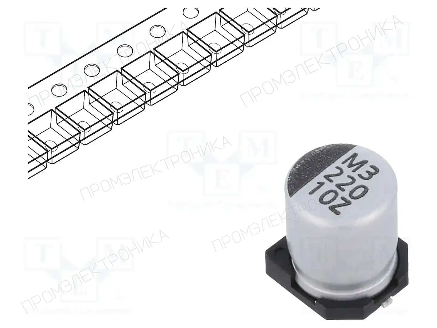 VISHAY ZSC00BM2211AARL — Конденсаторы электролитические SMD