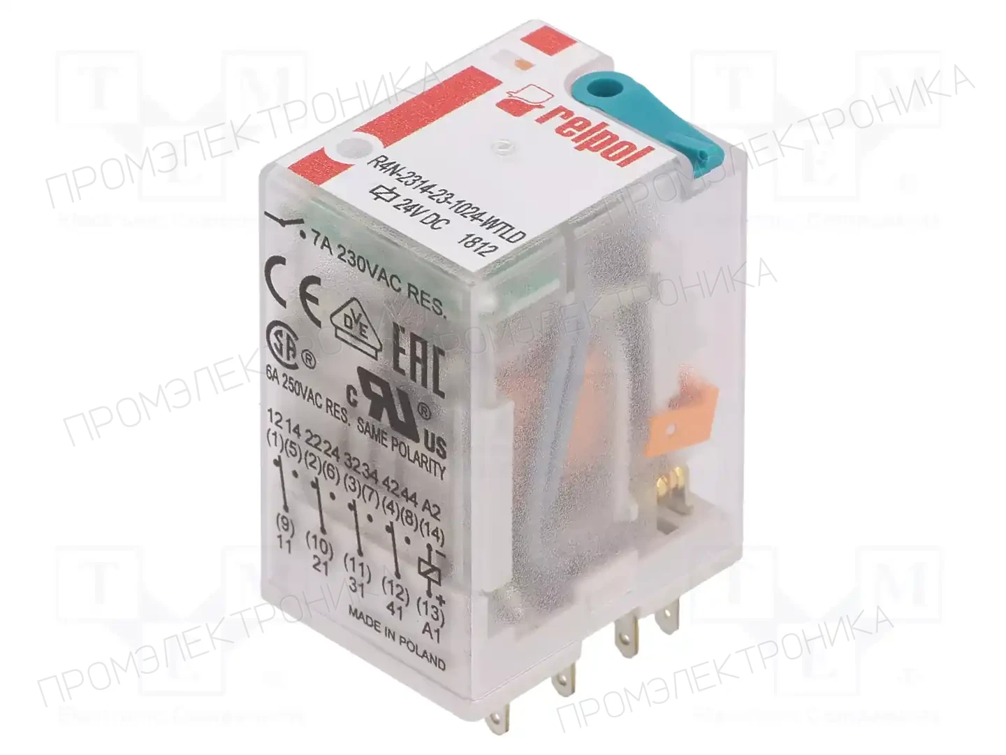 RELPOL R4N-2314-23-1024-WTLD — Реле электромагн. промышленные