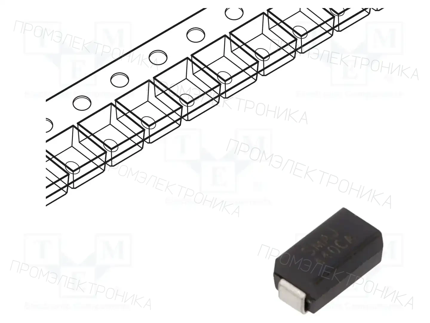 YANGJIE TECHNOLOGY SMAJ440CA — Диоды TVS SMD двунаправленные