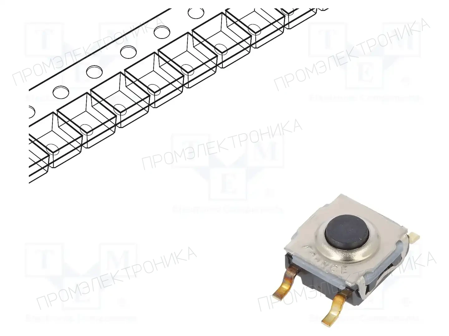 C&K KSC351G LFS — Микропереключатели TACT