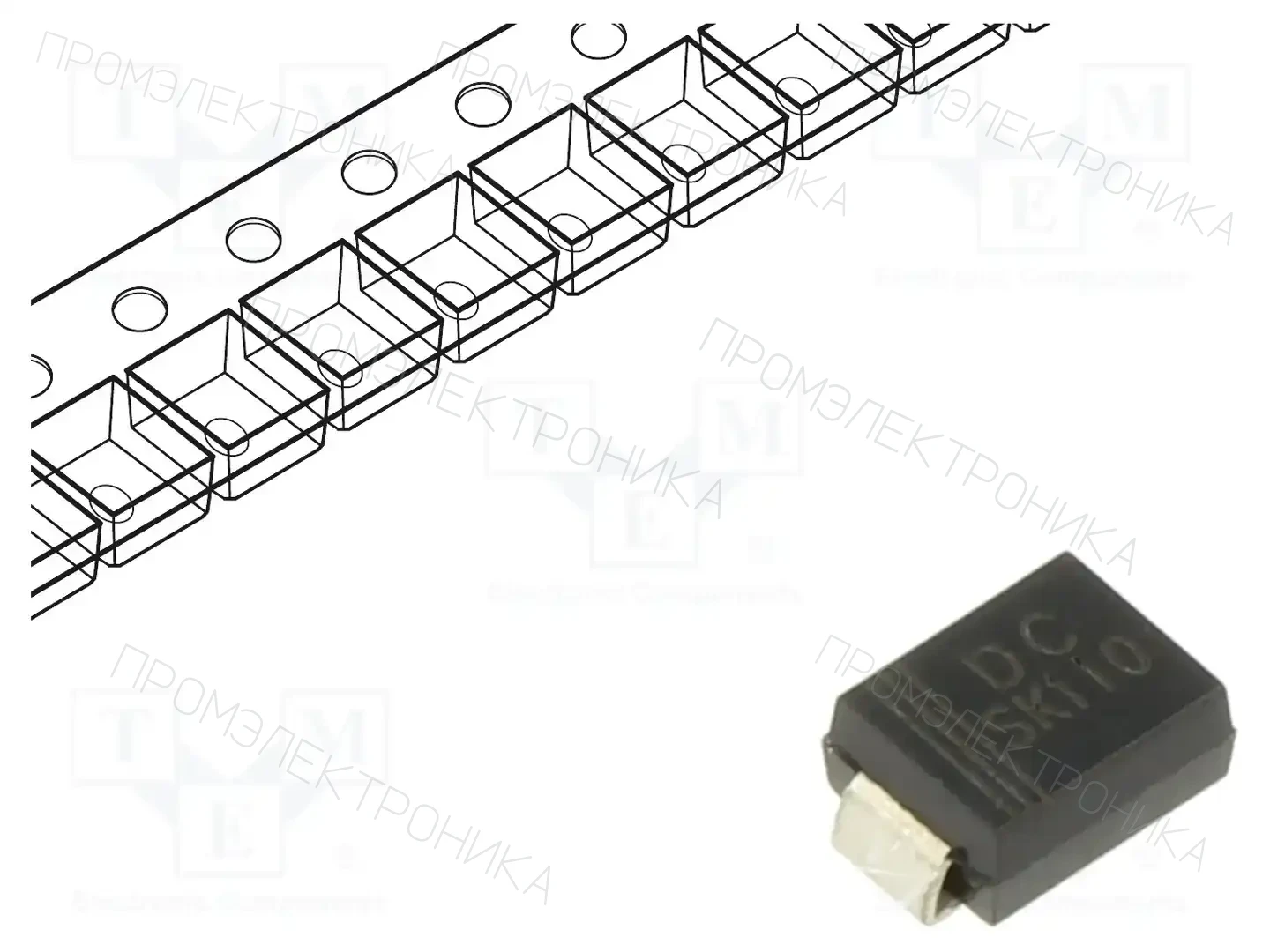 DC COMPONENTS SK110 — Диоды Шотки SMD