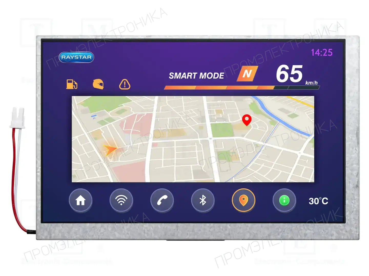 RAYSTAR OPTRONICS RFF70AD2-AWH-DNN — Дисплеи TFT