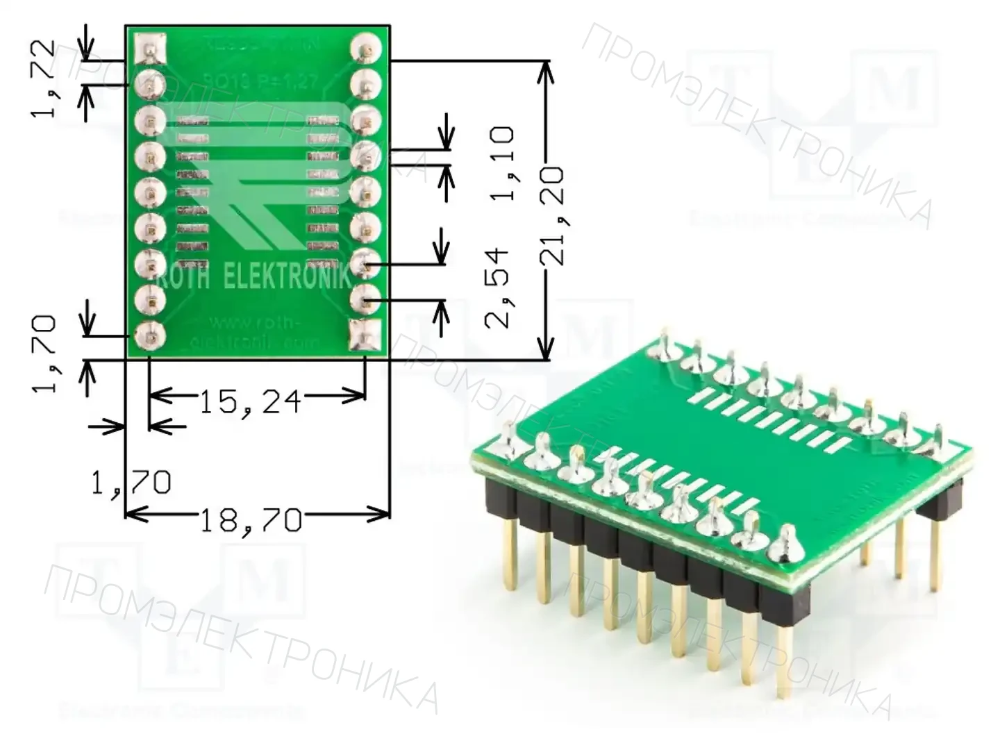 ROTH ELEKTRONIK GMBH RE965-01PIN — Платы универсальные