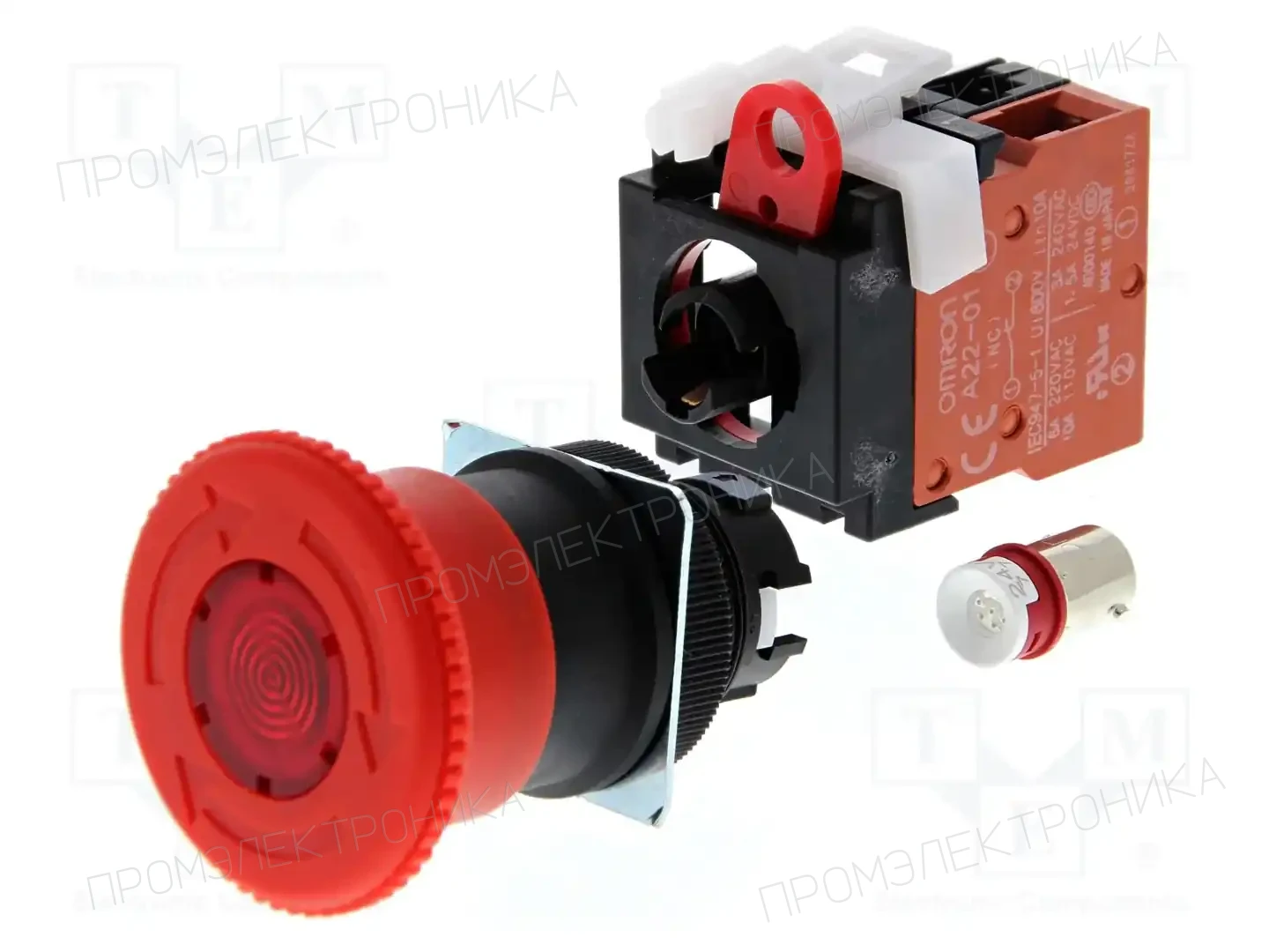 OMRON A22EL-M-24A-02 — Переключатели панельные стандартные 22мм