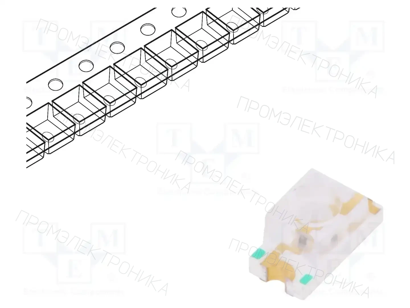 EVERLIGHT 11-21SURC/S530-A2/3T — Светодиоды SMD цветные