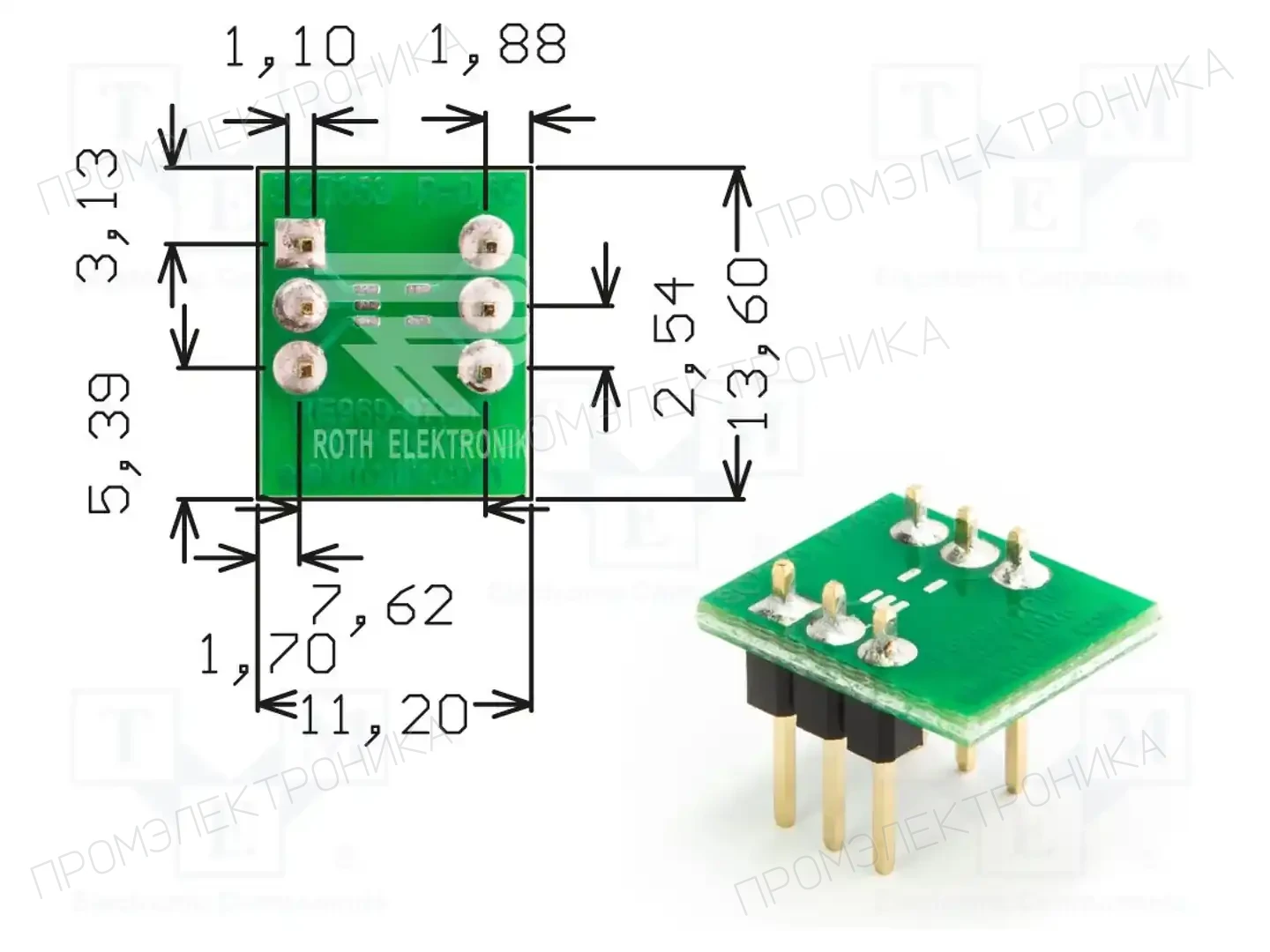 ROTH ELEKTRONIK GMBH RE969-07PIN — Платы универсальные