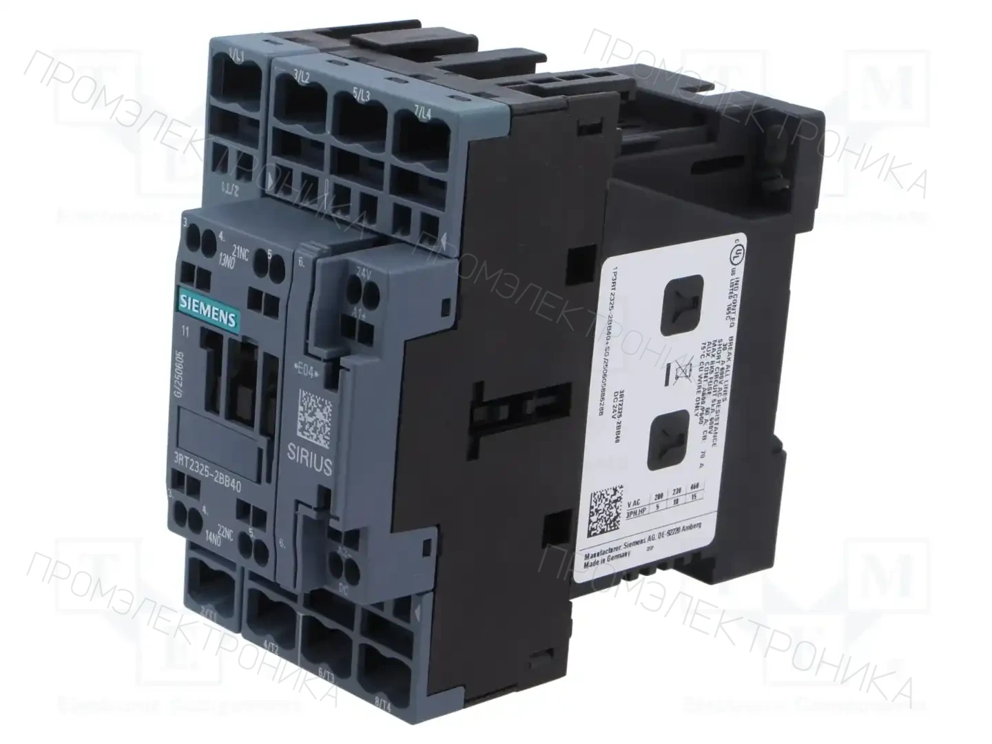 SIEMENS 3RT2325-2BB40 — Контакторы - главные модули