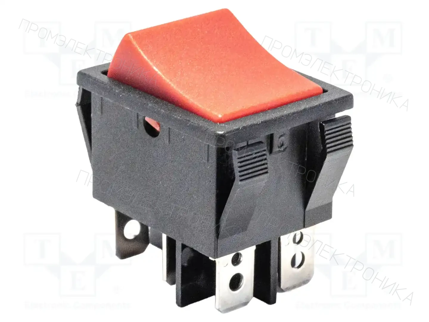 E-SWITCH R5CBLKREDEF0 — Переключатели типа Rocker