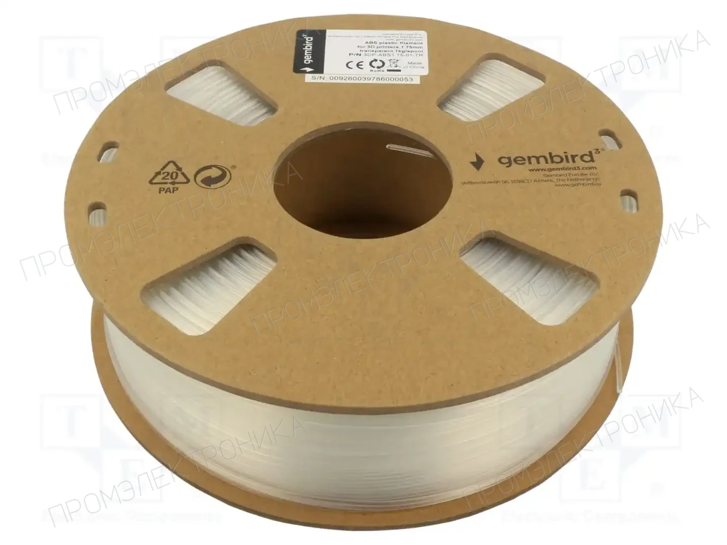 GEMBIRD 3DP-ABS1.75-01-TR — Принтеры 3D и аксессуары