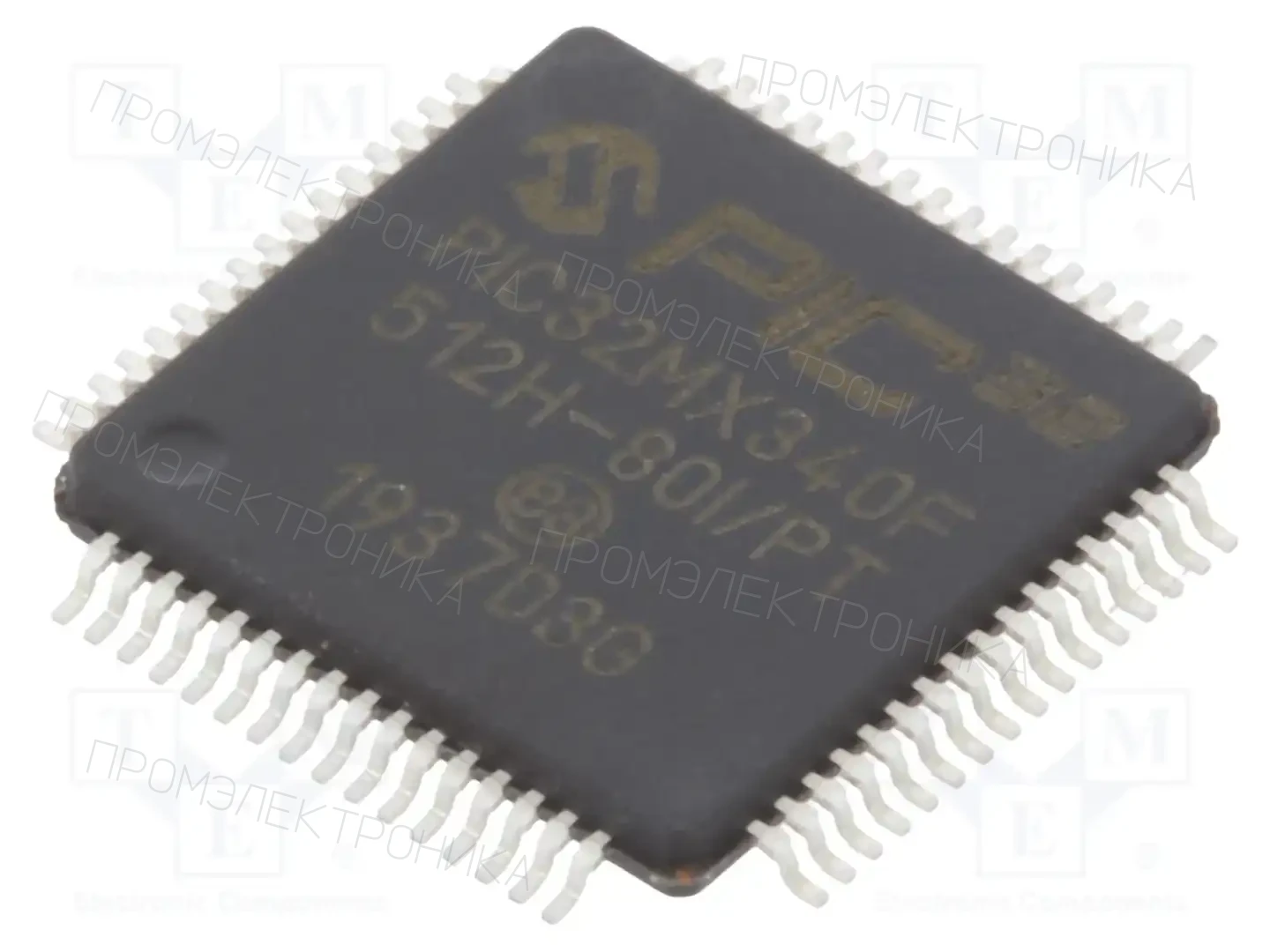 Microchip Technology PIC32MX340F512H-80I/PT — Линейка PIC32 32-bit