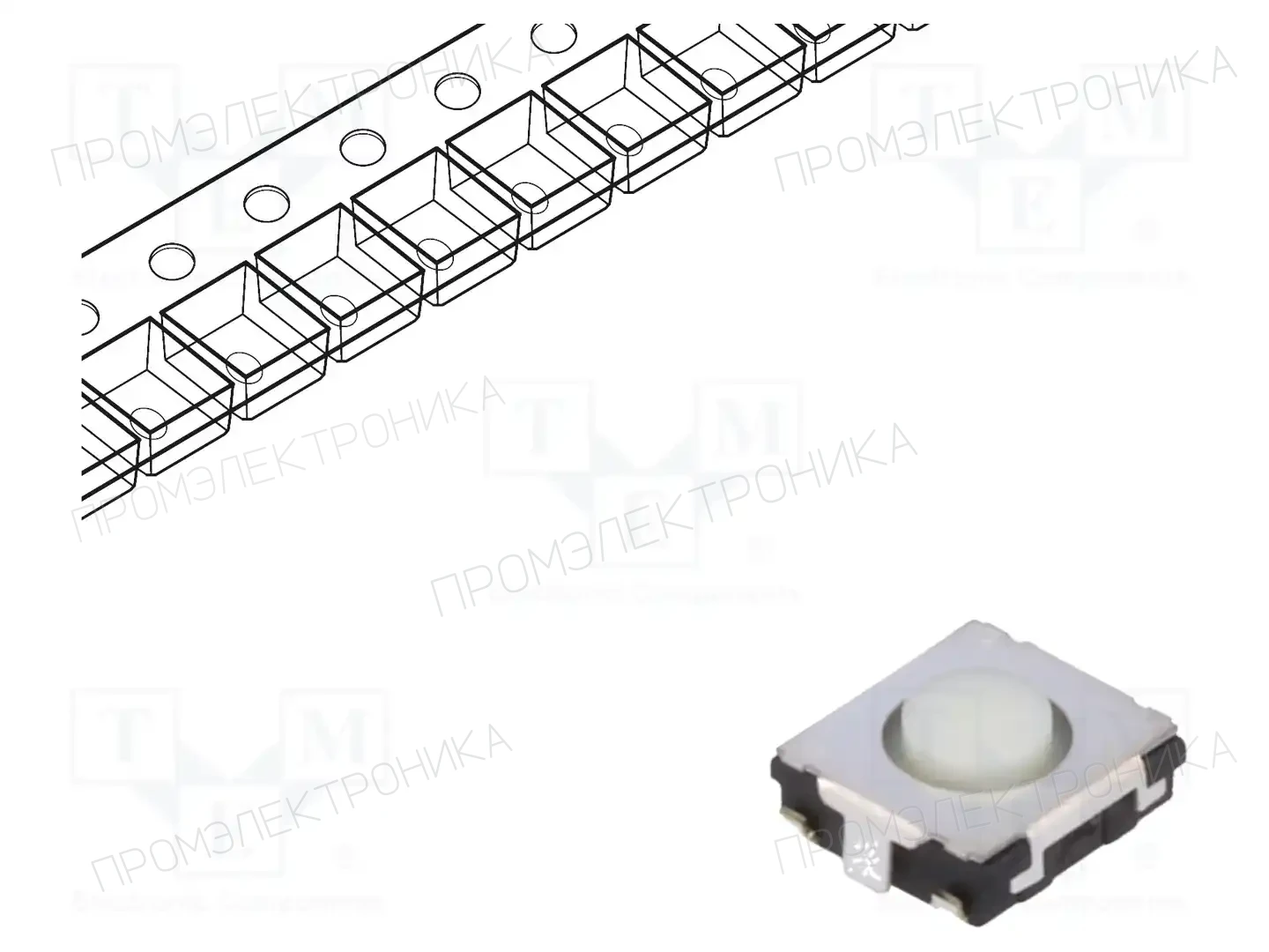 PANASONIC EVQQ2M02W — Микропереключатели TACT