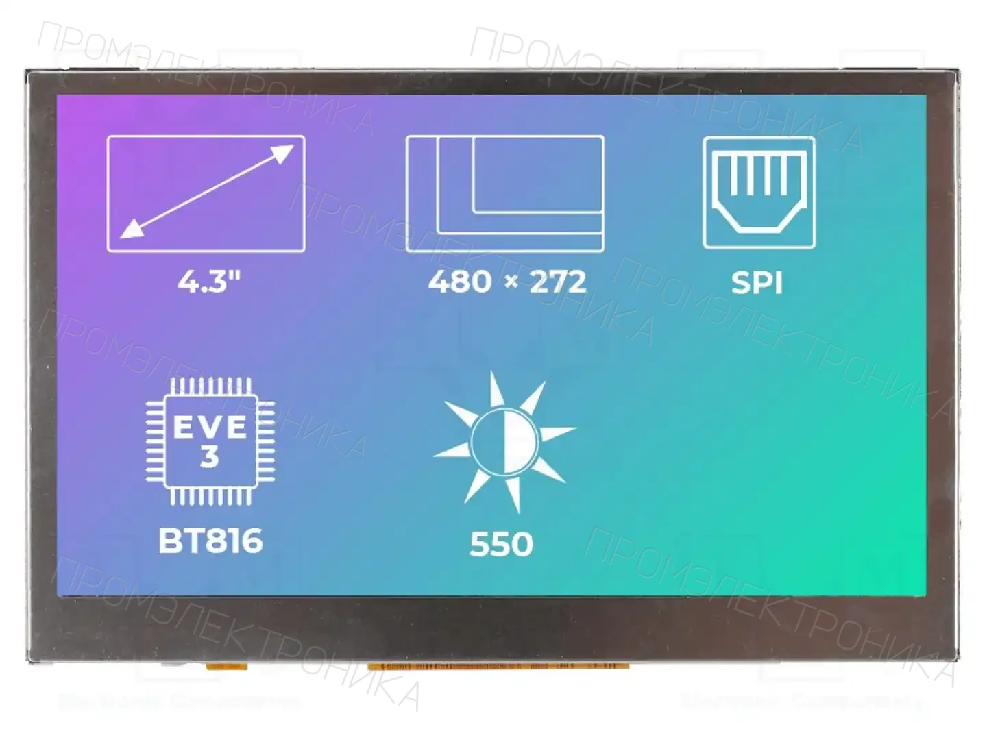 Riverdi RVT43ALBNWN00 — Интеллигентные дисплеи