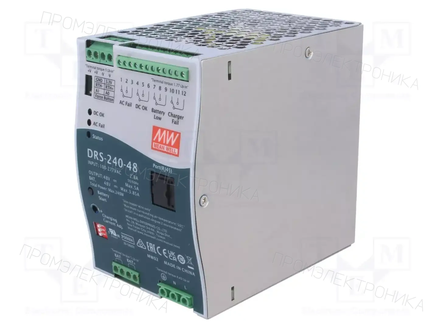 MEAN WELL DRS-240-48 — Блоки питания на DIN-рейку