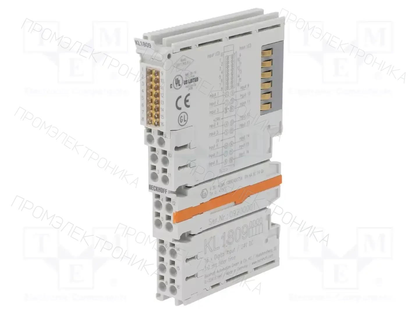 Beckhoff Automation KL1809 — Системы и модули ввода/вывода (I/O)