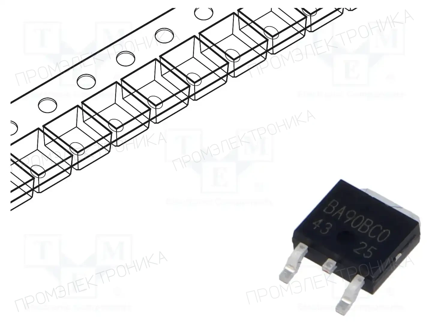 ROHM SEMICONDUCTOR BA90BC0FP-E2 — Стабилизаторы напряжения нерегулир. LDO